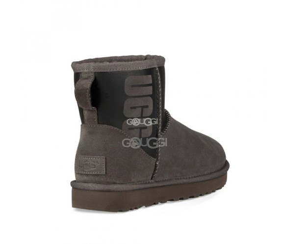 Classic Mini Ugg Sparkle Boot Grey