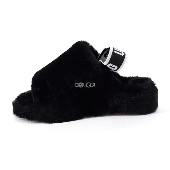 Ugg Fluff Yeah Slide Black