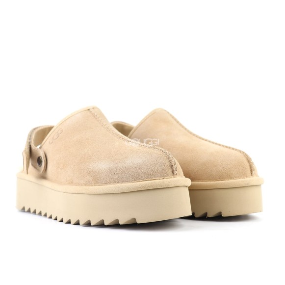 Goldenstar Clog Platform Sand