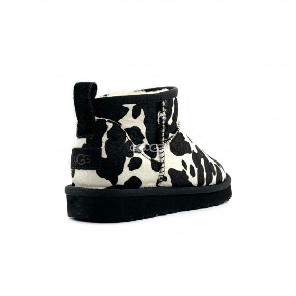Ultra Mini Cow Print Black
