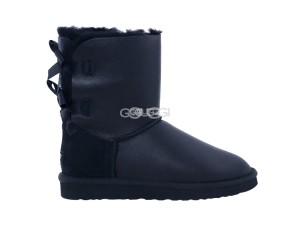 Bailey Bow Metallic Black