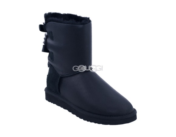 Bailey Bow Metallic Black